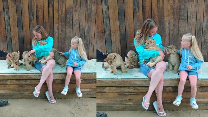 belek photo-with-lion-cub